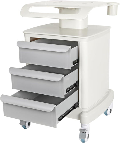 Medical Cart 4-Tier Mobile Ultrasound Cart Beauty Salon Storage Trolley