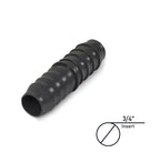 3/4" Barbed Insert PVC Coupling - Barb Tubing Reducing Coupling- Hose Fitting- Sch 40, Gray-1pcs