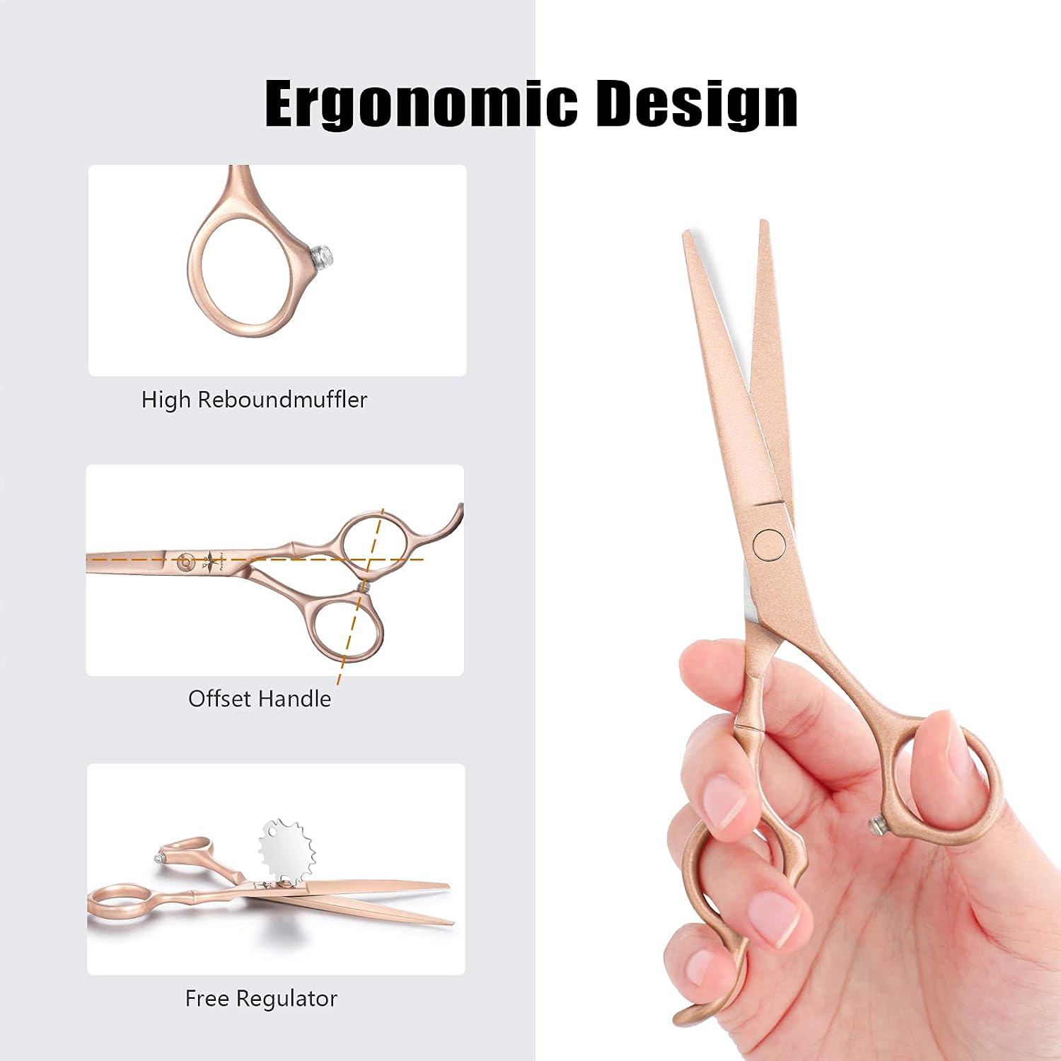 Hair Cutting Scissors Thinning Shear Set Professional Barber 6 inch Texturizing Blending Shear Razor Edge Haircut