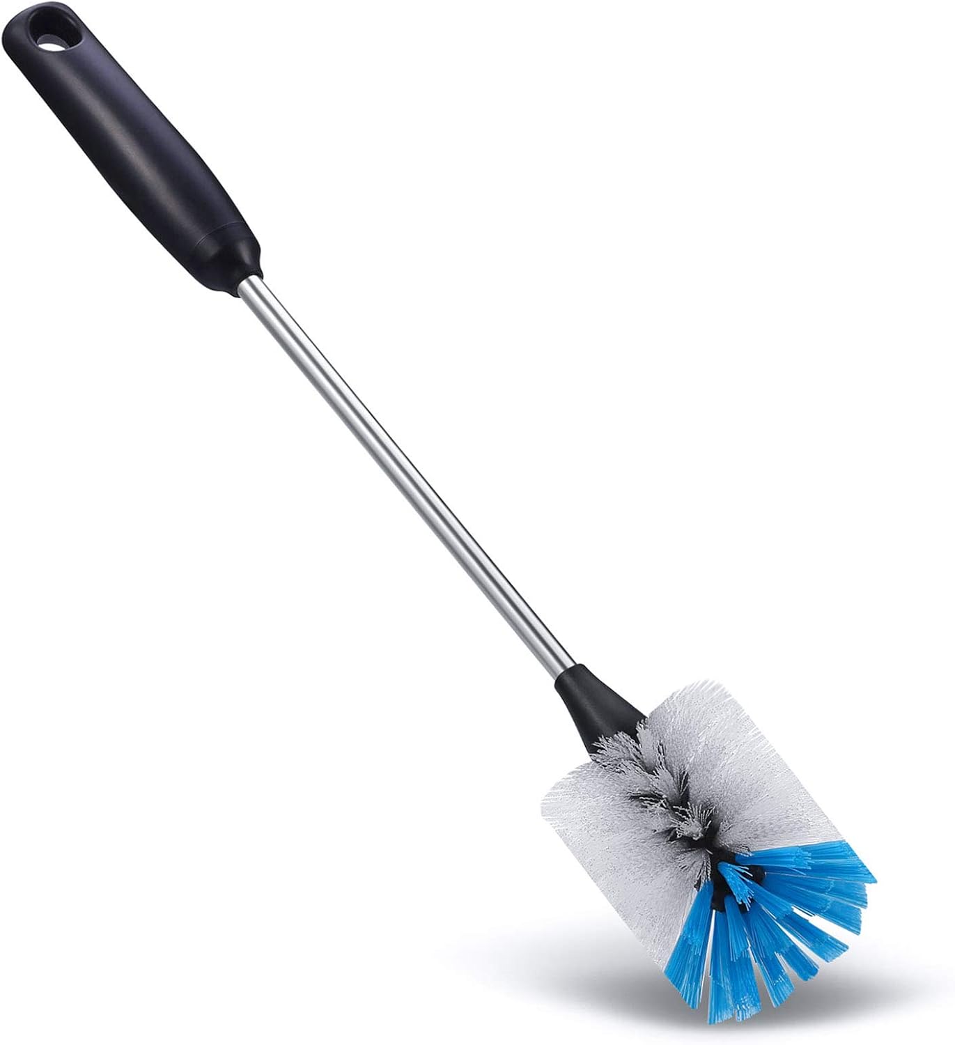3-in-1 Stainless Steel Bottle Brush and Straw Cleaning Set, Long Handle Scrub Brush with Replaceable Head for Water