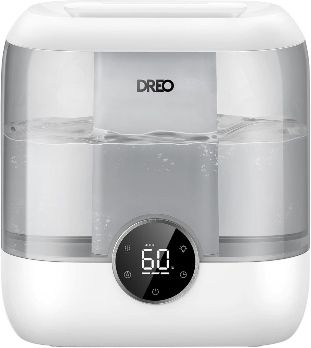 6L Humidifiers for Bedroom, 60H Runtime, 28 dB Quiet, HM524, Gray | Precise Humidity Control, Easy to Refill & Clean