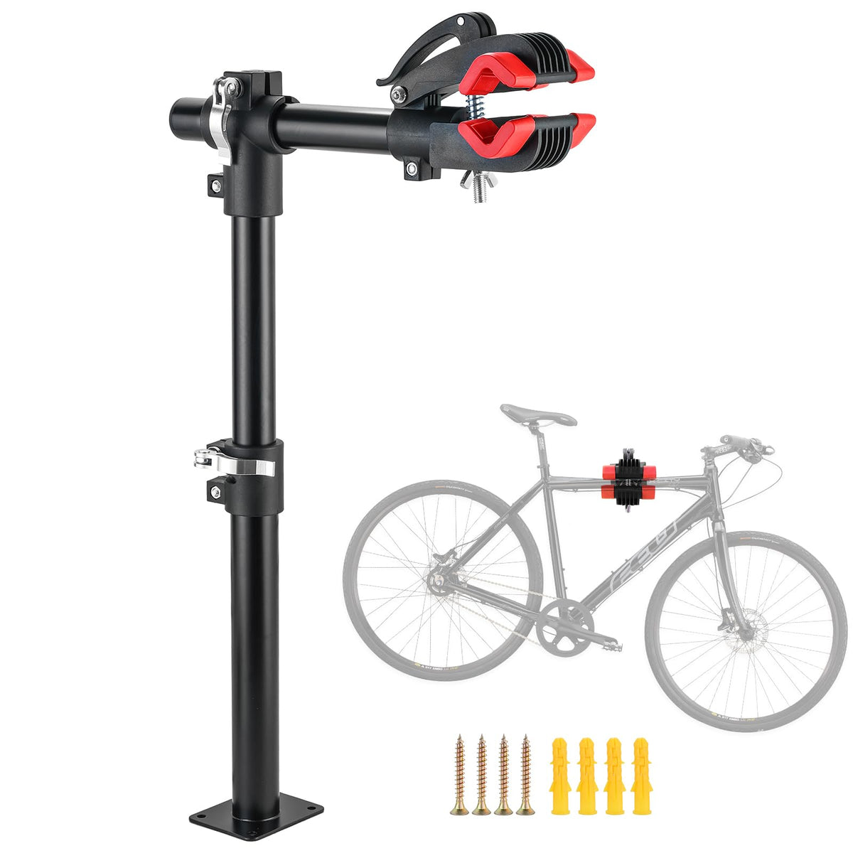 Bike Repair Stand, Wall Workbench Mount Rack Height Adjustable