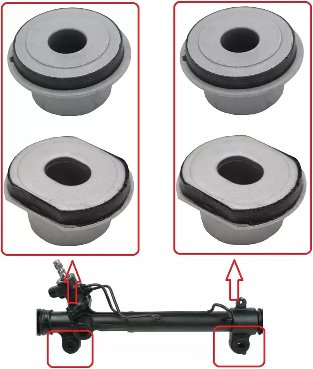 BestParts 4Pcs Power Steering Rack and Pinion Bushing Kit Compatible with Toyota RAV4 2000-2005 Replace 44200-42140, 4420042140
