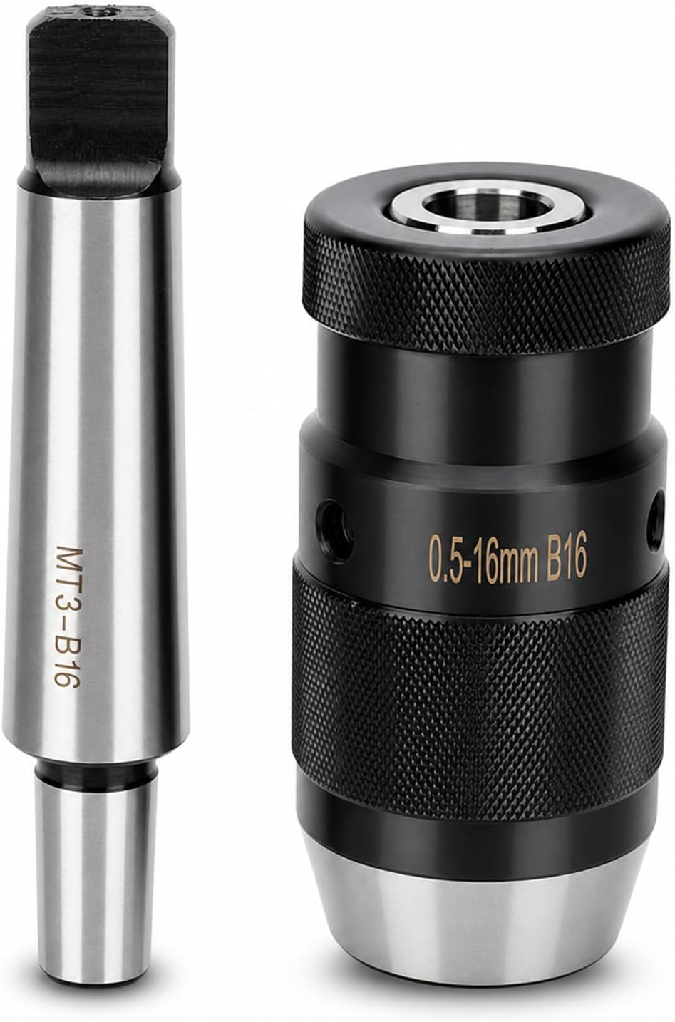 Keyless Drill Chuck, MT3-B16 0.5-16mm Quick Release with Morse Taper