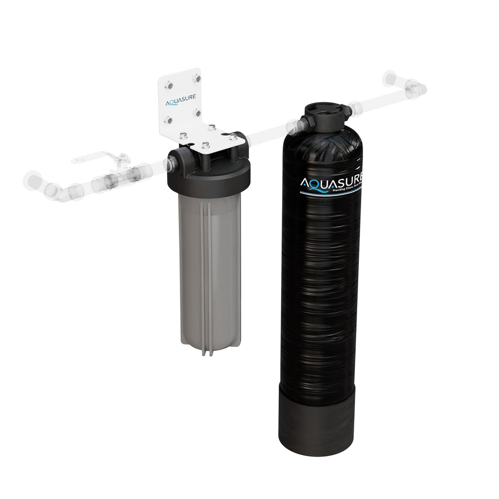 Serene Lite Whole House Salt-Free Water Conditioning Descaler System with Triple Purpose Pre-Treatment Filter