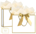 Gift Bags with Handles, 11" Small Gift Bags with Tissue Paper