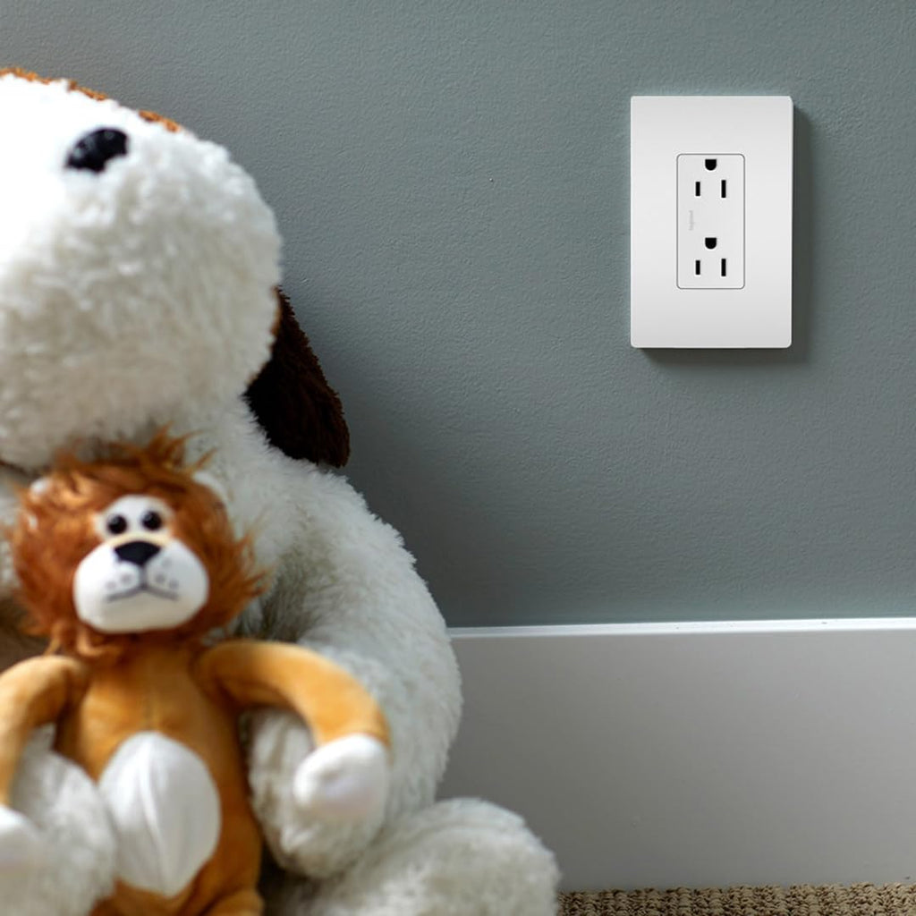 Legrand Radiant 15 Amp Decorator Duplex Outlet White 1 Pack