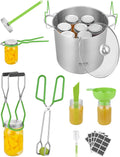 Canning Supplies Starter Kit, 9 Pieces Stainless Steel Water Bath Canning Kit for Beginners, Canning Tools Set: Pot