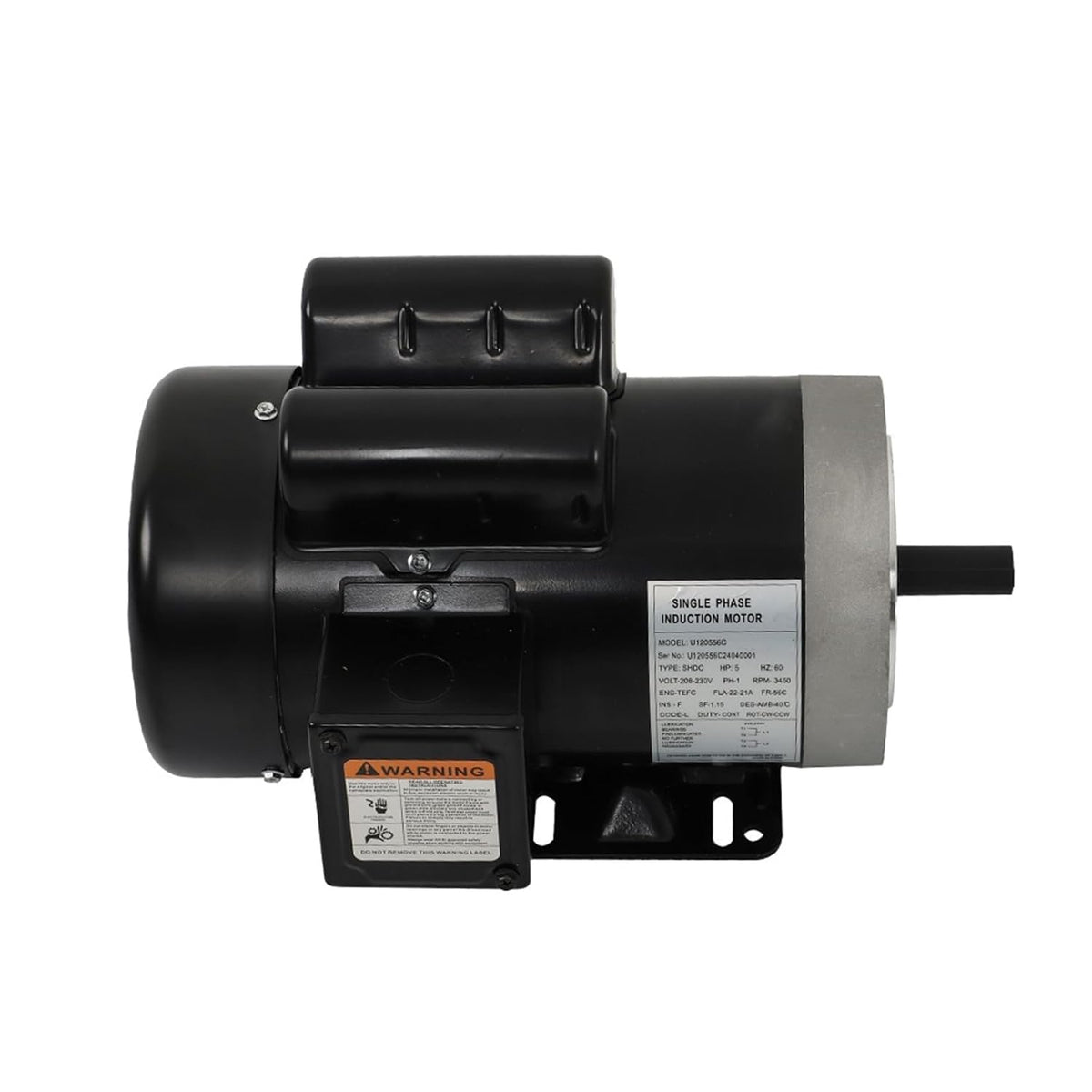 findmall 5HP Electric Motor 56C Frame 3450RPM General Purpose
