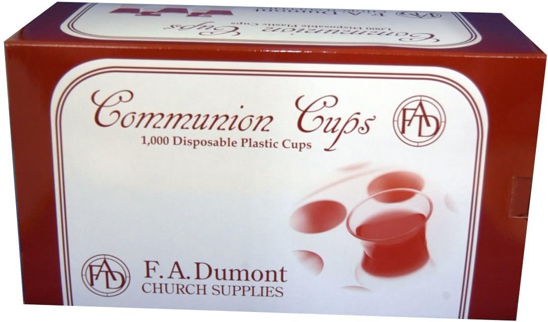 Communion Cups - Box of 1000, 1-3/8" High, Fits Standard Communion Trays