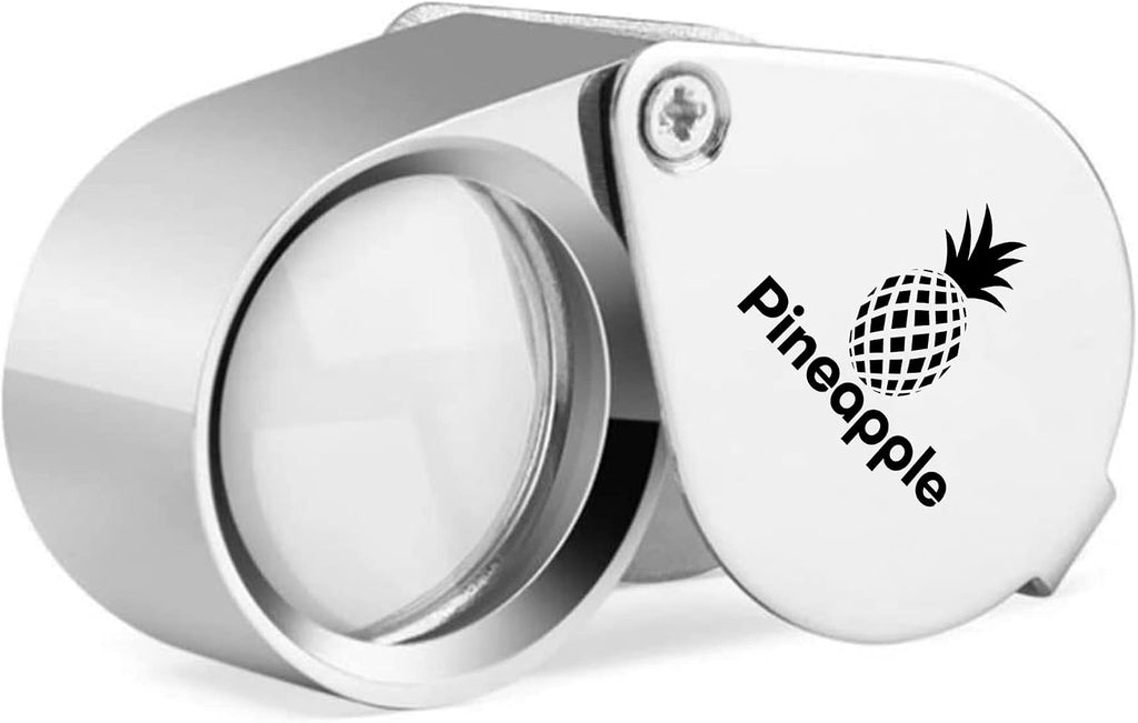 10X Jewelers Loupe Magnifier Pocket Magnifying Glass Small Jewelry Eye Loop for Coins, Diamonds, Gems, Plants, 2 Pack
