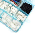 2.54mm XH Connector Socket Kit with pre-Crimped Cable Wire 2/3/4/5/6/7 Pin Housing JST Adapter Cable Male and Female Compatible with JST-XH Connector (Connector&Socket)