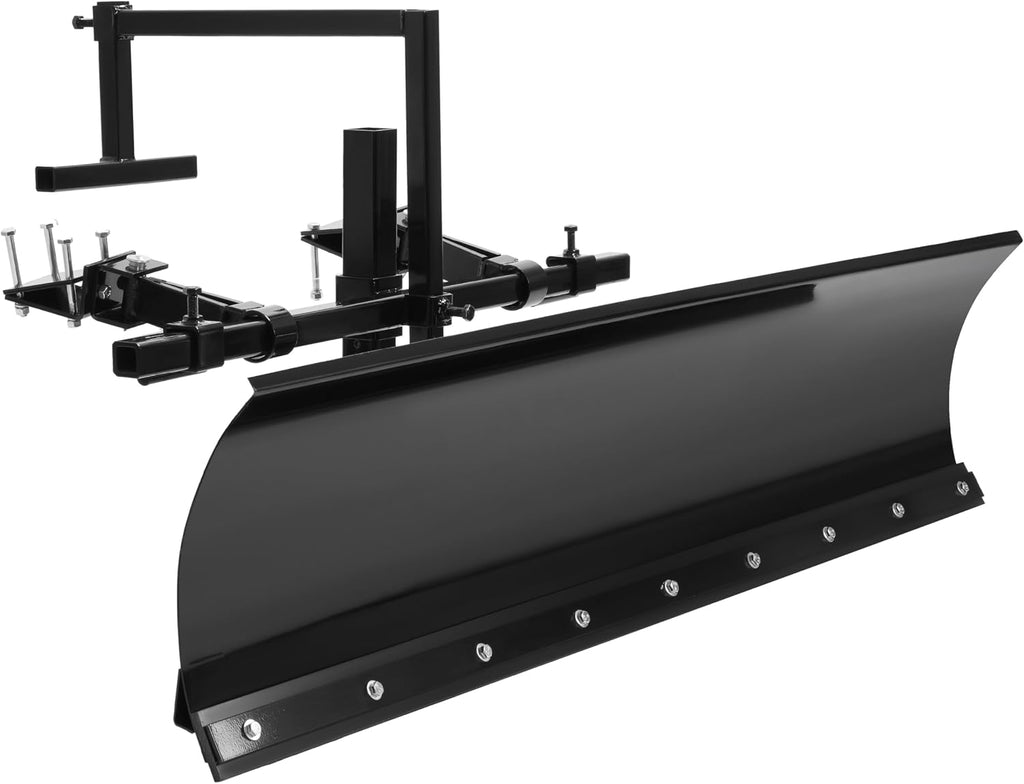60 In Universal Black Snow Plow Blade Compatible with 5ft Wide Zero Turn Mowers Snow Plow Powder Coated Adjustable