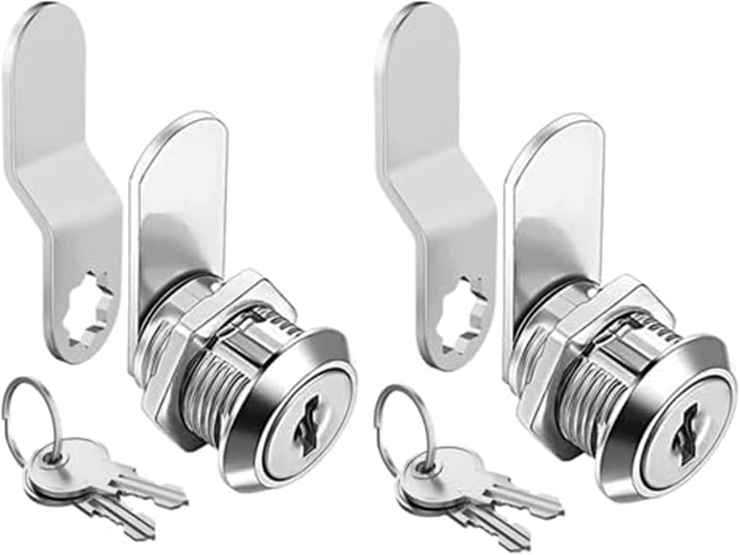5/8" RV Cam Locks 2 Pack, Keyed Alike Zinc Alloy for Drawers & Cabinets | Heavy Duty Secure Locks for Toolboxes, File