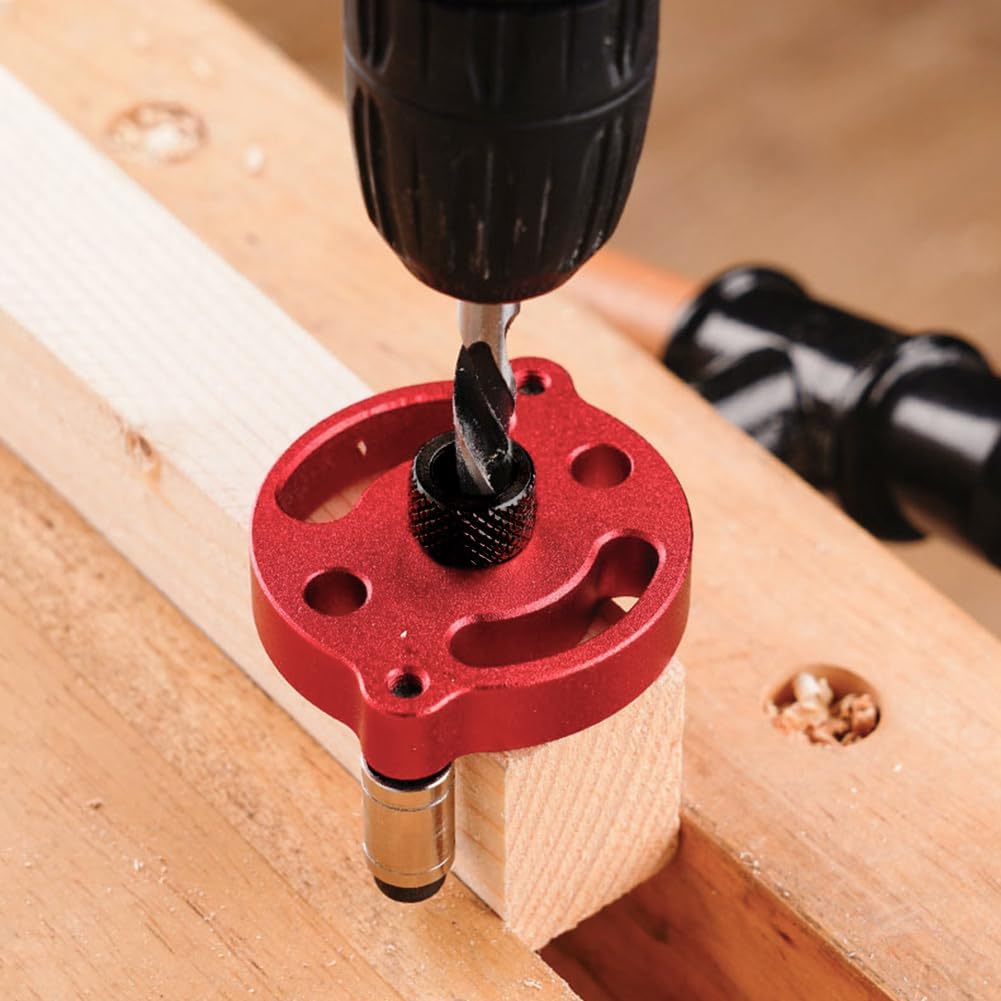 Drill Guide Locator Self Centering Doweling Jig, 3/4/5/6/7/8/9/10mm Self Center Dowel Jig Handheld, Straight Holes
