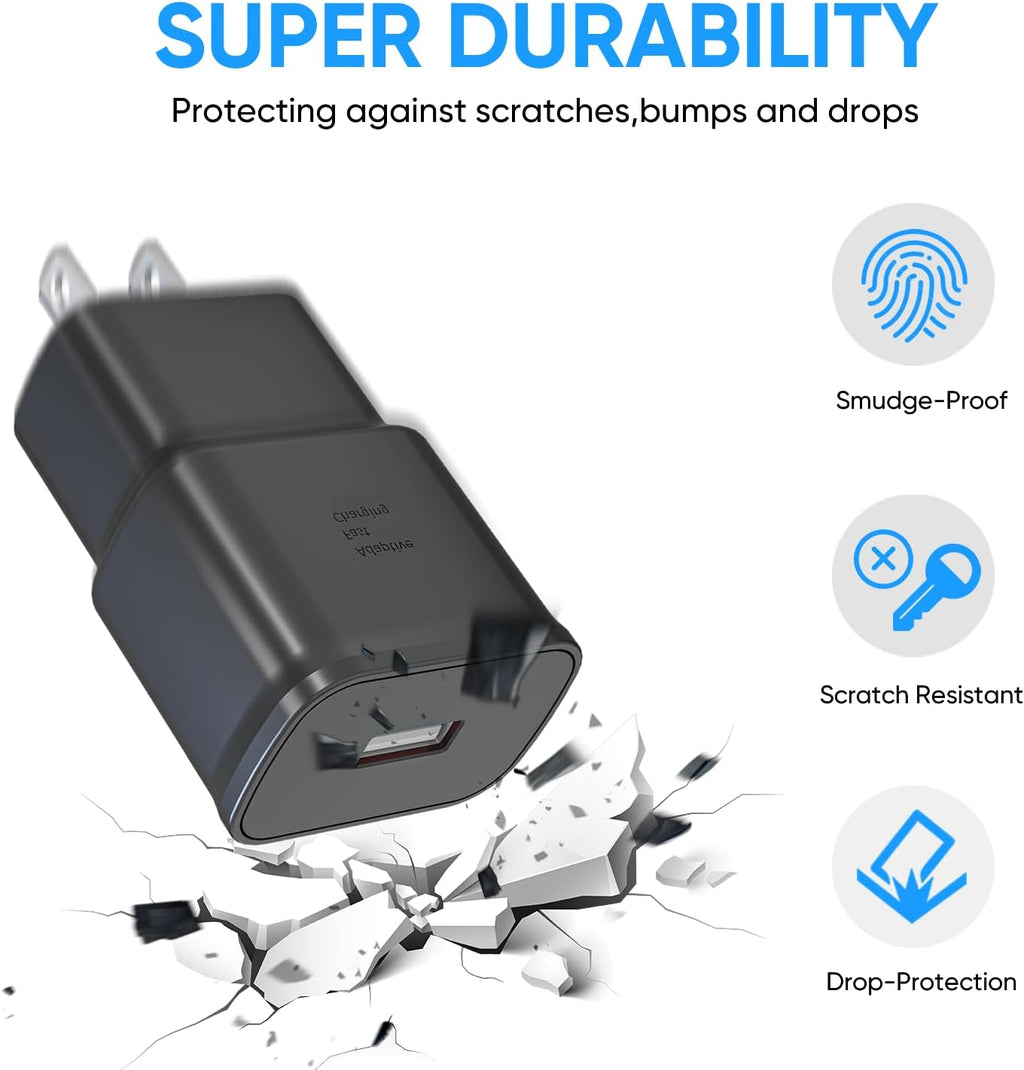 Adaptive Fast Charging Block USB Wall Charger Adapter Fits Samsung Galaxy S25/S24/S23/S22/S22