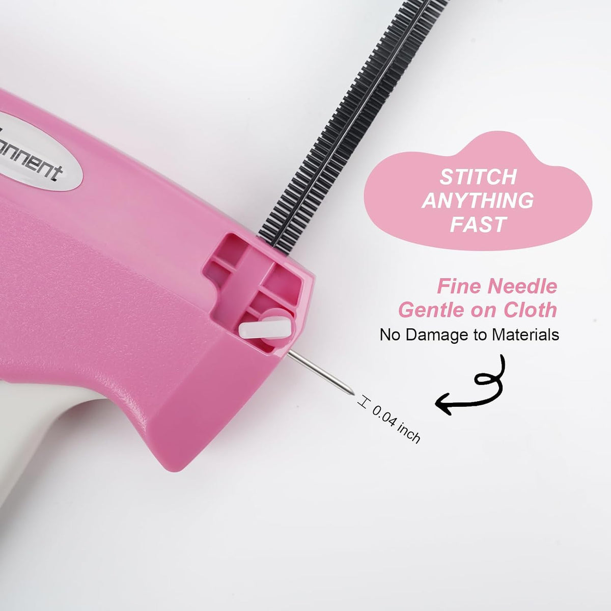 Stitch Gun for Clothes Stitchy Tagging Gun for Clothing Stitchy Quick Clothing Fixer -Includes 1,000 Black Fasteners