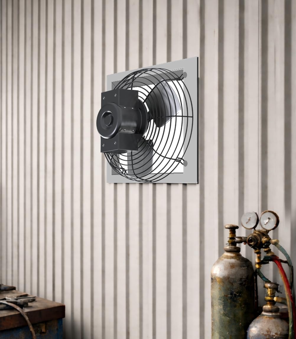Hessaire 36NS8V370 Exhaust Fan, 36-Inch, 9600 CFM, Guard Mount, Corrosion Resistant