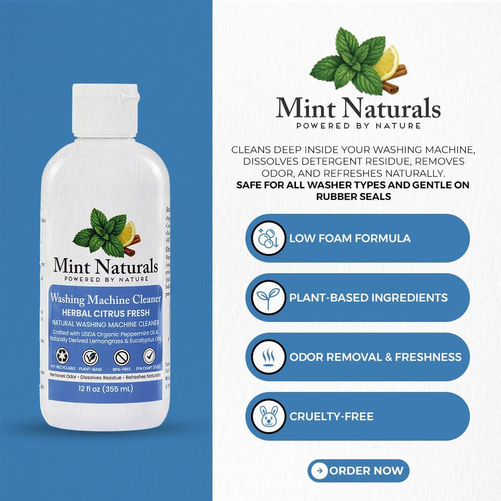 Natural Washing Machine Cleaner 12oz