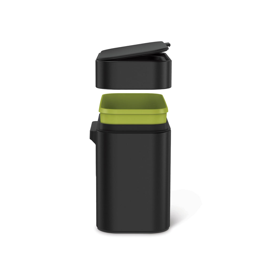 Compost Caddy, 4L / 1.1 Gallon Countertop Kitchen Compost Bin with Magnetic Dock for Trash Can, Soft-Seal Lid