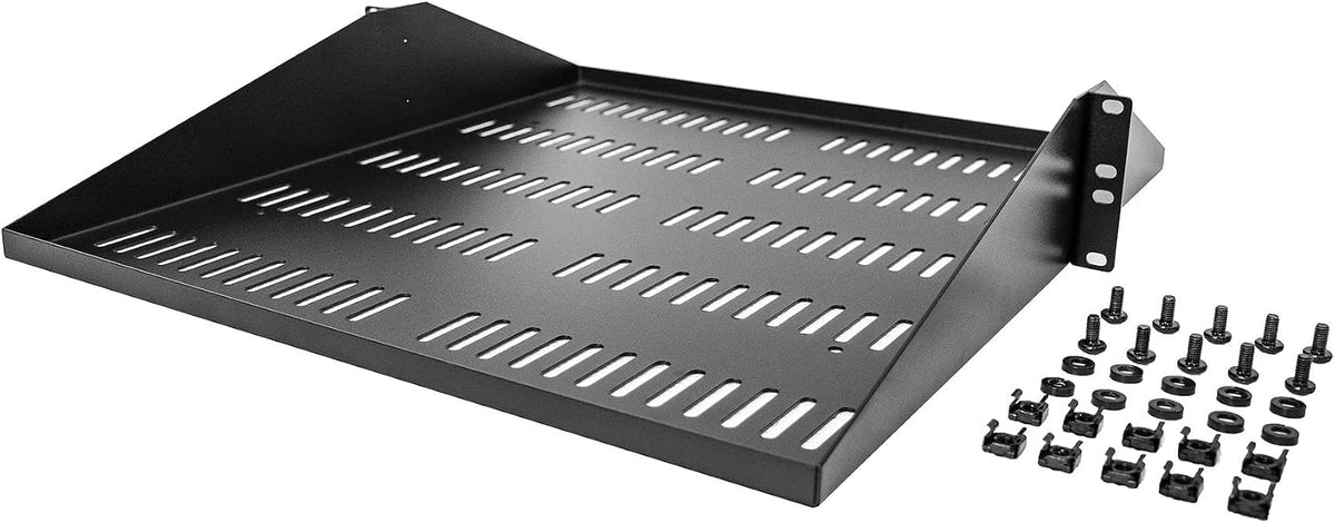 StarTech 2U Vented Center-Mount Shelf, 200lb, 20in (SHELF-2U-20-CENTER-V)