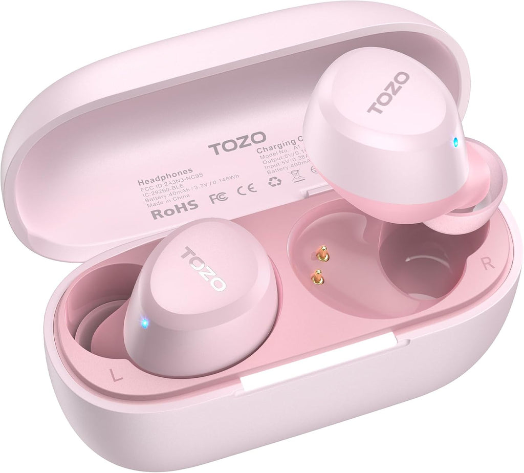 A1 Wireless Earbuds Bluetooth 5.3 Light Weight in Ear IPX5 Waterproof Headphones 2 Mic for AI Calls, Immersive