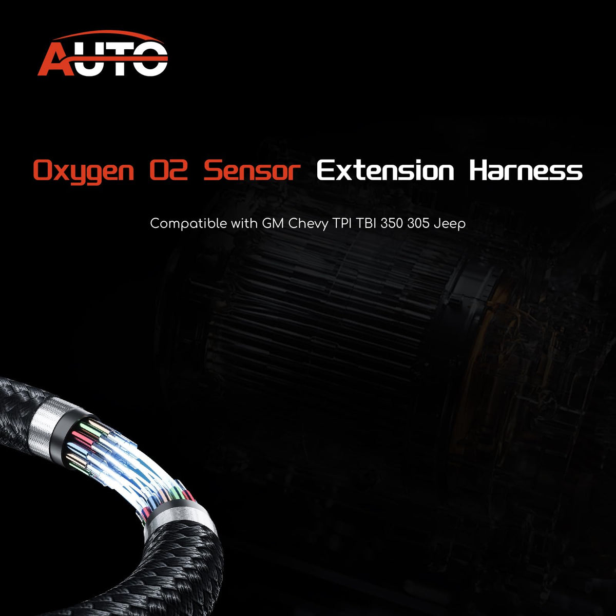 AUTO OCCASION Oxygen O2 Sensor Extension Harness for GM Chevy