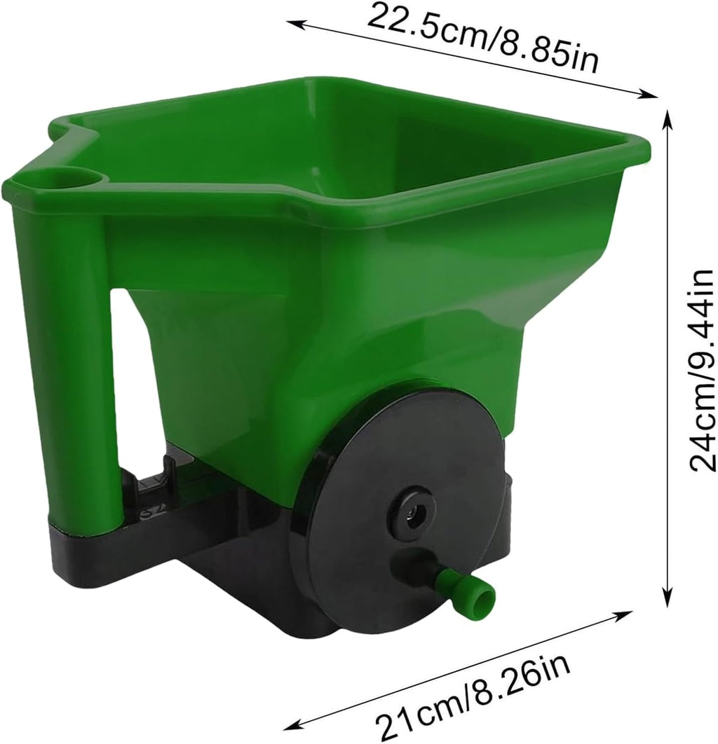 420g Fertilizer Spreader Handheld ABS 22.5x21x24cm Portable Fertilizer Spreader Handheld Lawn Spreaderk for Small