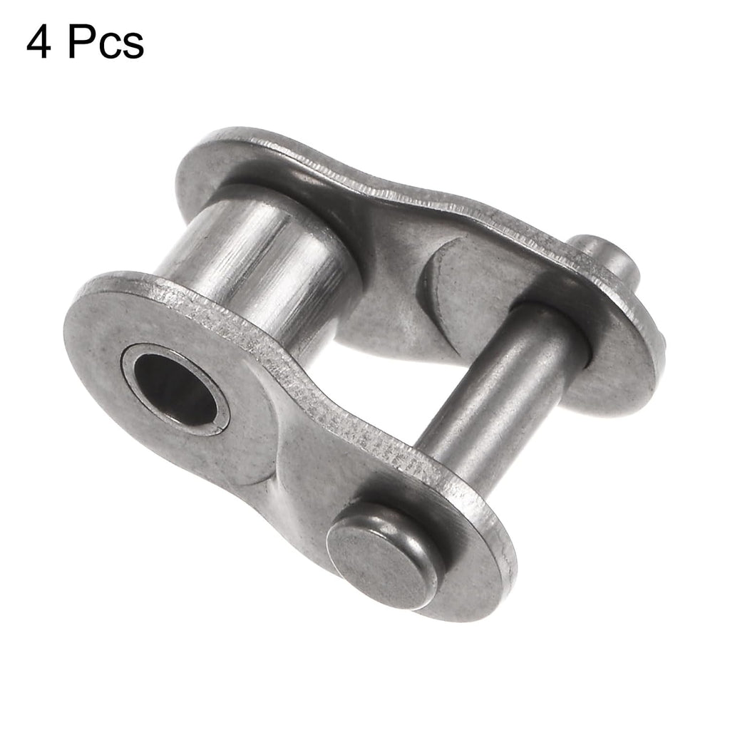 uxcell 4Pcs #50 Chain Offset Half Link Roller 5/8" Pitch Stainless Steel Standard Chain End Connector Split Links for 10A Chain