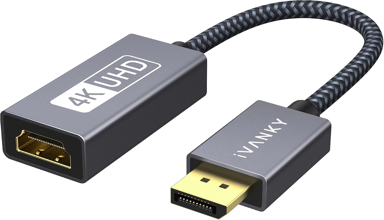 Active DisplayPort to HDMI Adapter 4K@60Hz,Unidirectional DP to HDMI | DP 1.2 to HDMI 2.0, Male to Female, 4K@60Hz