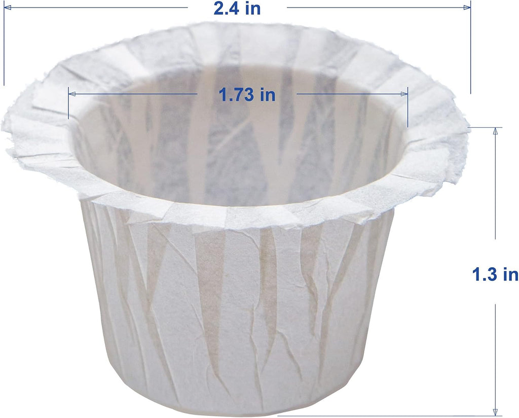 100 Count Disposable Coffee Paper Filters,Compatible with Keurig Brewers Single Serve 1.0 and 2.0, Fit all Reusable