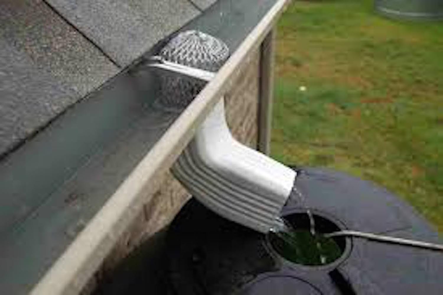 Gutter Guard 3 Inch Expand Aluminum Filter Strainer. Stops Blockage Leaves Debris. Pack of 4. by Massca (Aluminum 3