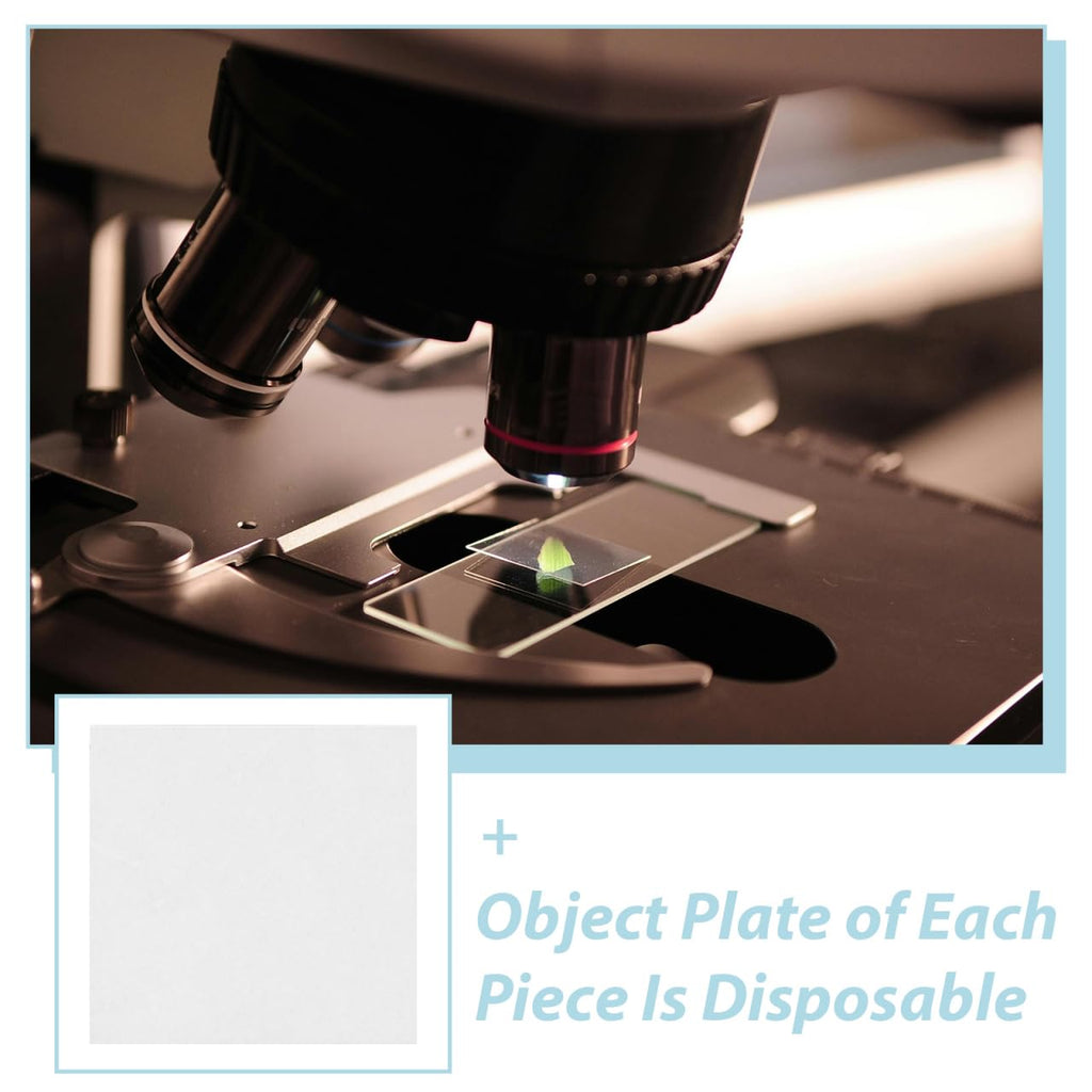 Disposable Microscope Slides Clear Optical Plastic Blank Slides for Lab Science Education Pre-Cleaned Laboratory