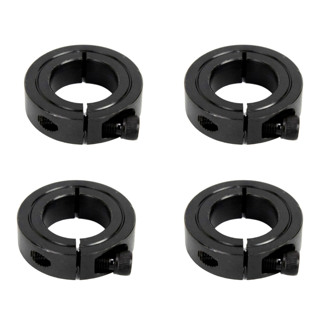 Jeremywell 5/8" Bore Single Split Set Screw Shaft Collar OD 1-5/16" Width 7/16" (4 PCS)