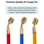 5FT AC Diagnostic Manifold Freon Gauge Set