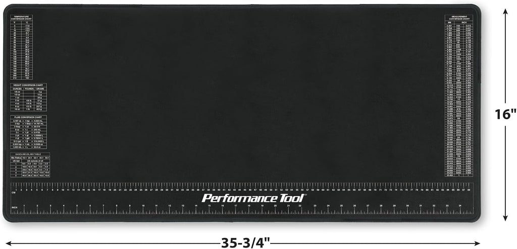 W88977 16 x 35.75 in. Neoprene Workbench Mat | Protective work surface mat. Chemical resistant to oils and solvents.