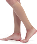 Calf Compression Sleeve Women, 2 Pairs 20-30mmHg Footless Compression Socks for Swelling Shin Splints Varicose Veins