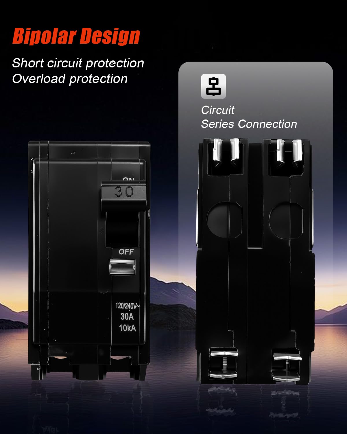 30Amp 2P Circuit Breaker Fit for SD QO Load Center CSED & NQOD