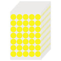 Yellow Round Stickers 1 Inch Removable Vinyl Dot Labels 350 PCS