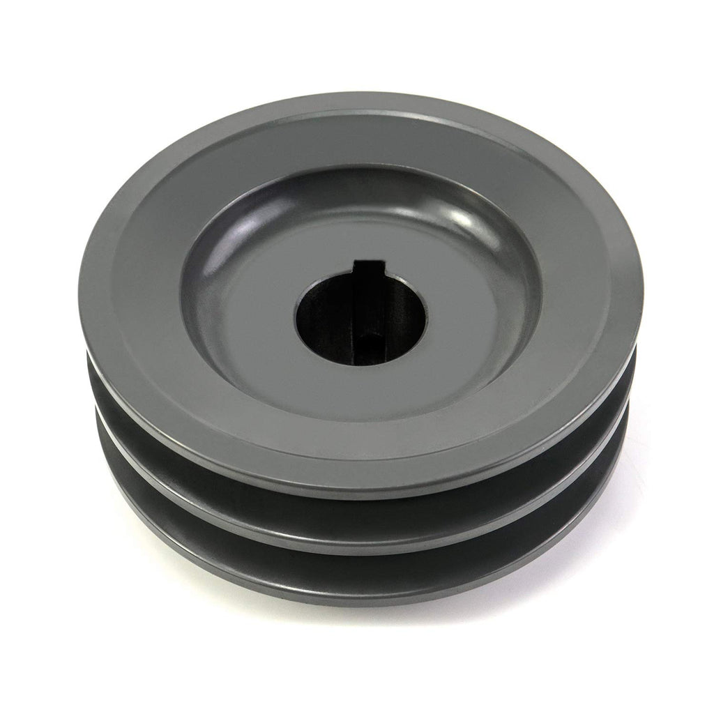 QWORK Double Groove Web Sheaves, 4.25"OD 1" Bore V-Belt Sheave for V-Belt, 2AK44-1