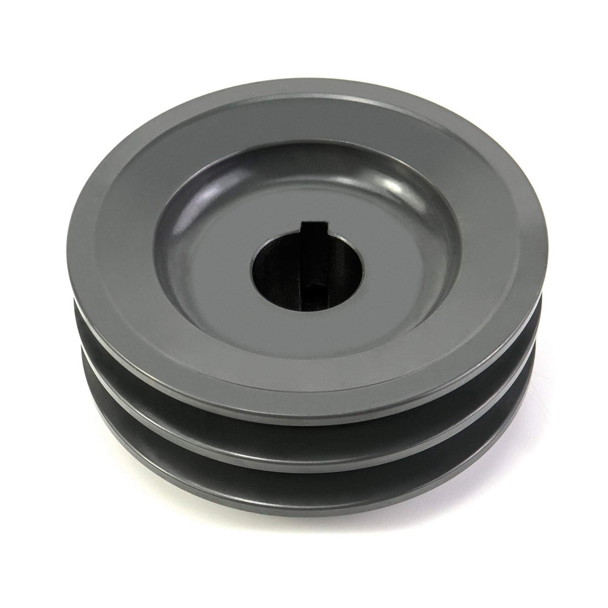 QWORK Double Groove Web Sheaves, 4.25"OD 1" Bore V-Belt Sheave for V-Belt, 2AK44-1