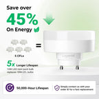 2.99" GU24 LED Puck Light Bulb 2 Prong, 10W 1000LM 5000K Cool White, 2 Pack