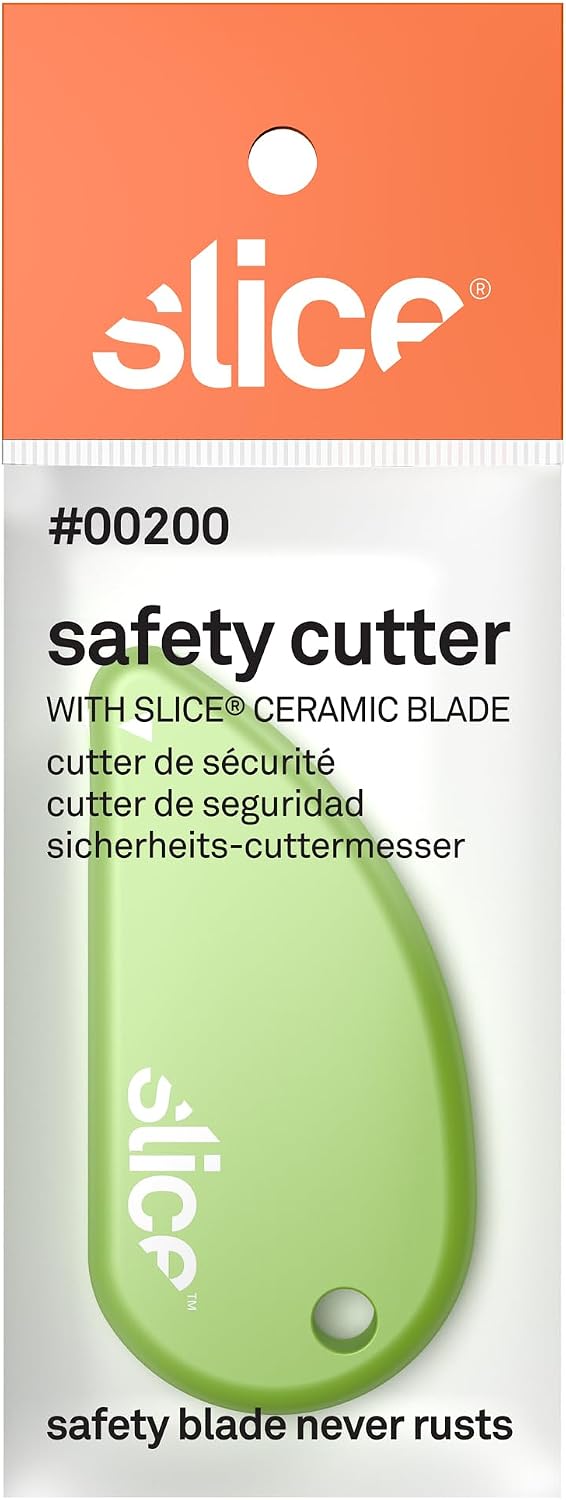 00200 Safety Cutter, Microscopic Ceramic Blade, Cuts Paper & Coupons, Won