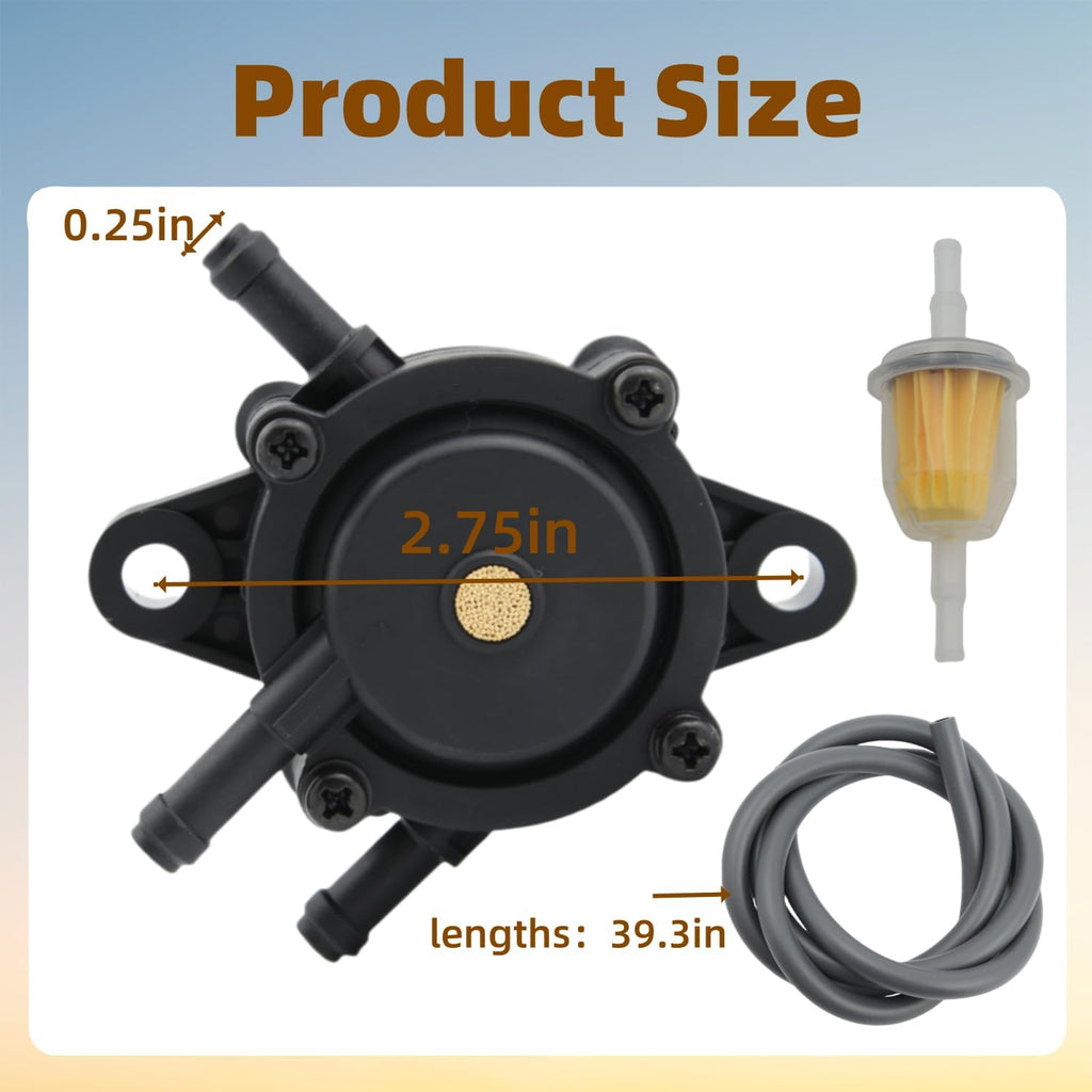 Fuel Pump Fuel Filter Kit with Fuel Line Replacement for John Deere D155 D125 D105 D170 D160 D150 D140 D130 D120 D110 D100 LA175 LA165 LA155 LA145 LA135 LA115 LA105 LA150 LA140 Lawn Tractor