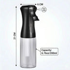 200ml Continuous Mist Spray Bottle, 2-pack (Black/White)