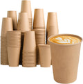 300 Pack 12 oz Kraft Paper Cups, Disposable Coffee Hot Water Cups