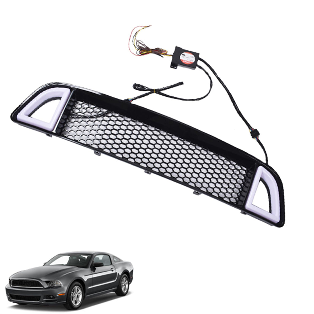 SEBLAFF Front Bumper Black Grille Replacement for M-ustang