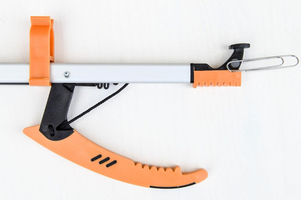 Easireach II Reacher, Compact 15" Ergonomic Reaching Aid with Magnet, Portable 4.9 oz. Magnetic Grabber Tool &