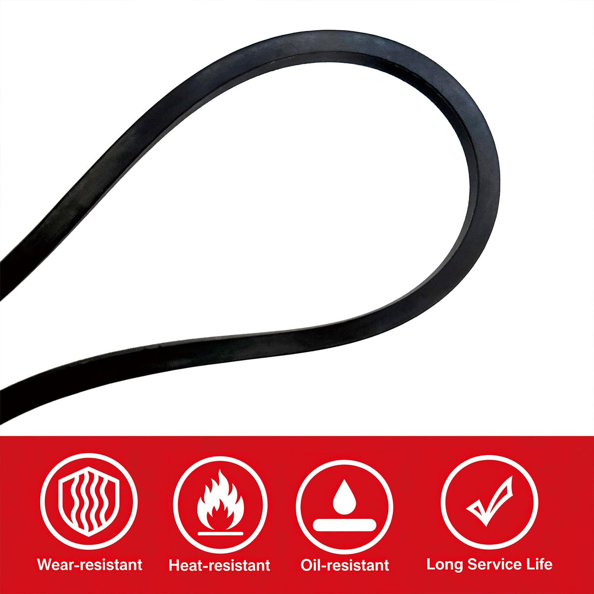 GOODYUSE B102 V-Belts，High Quality Classic Wrapped Rubber V-Belt,2591mm/102 Inner Circumference x17mm/ 0.67" Width x 11mm/0.43" Height
