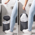 Custom Fit Trash Bags, Compatible with Simplehuman Code R (100 Count) White Drawstring Garbage Liners 2.6 Gallon/ 10